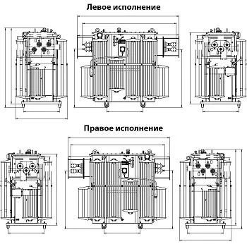 Фото чертежа ТМЗ 400/10/0,4 Фото чертежа ТМЗ 400/10/0,4